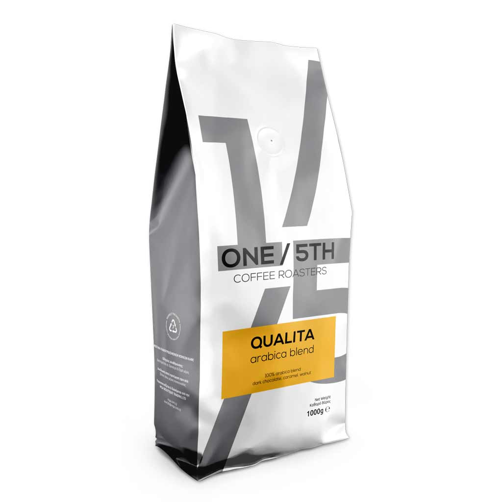 QUALITA 100% Arabica Χαρμάνι Καφέ σε Κόκκους (1000γρ)